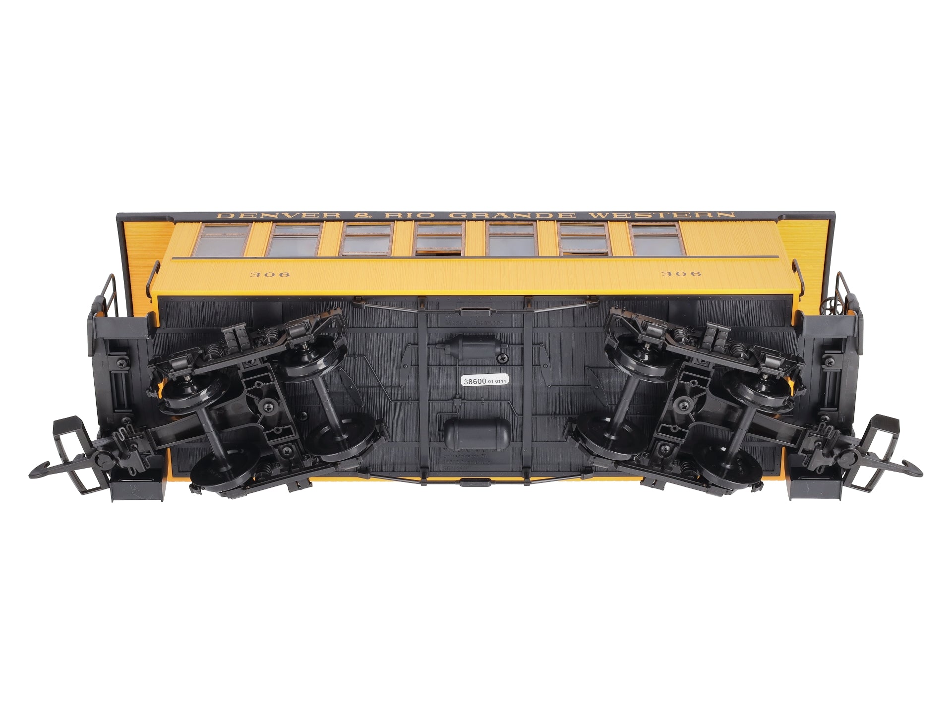Piko 38600 G Denver & Rio Grande Western Wood Coach Yellow #331