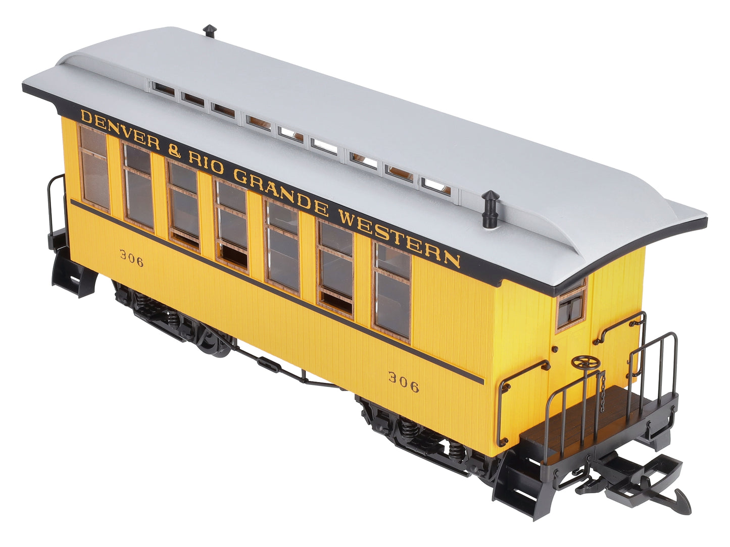 Piko 38600 G Denver & Rio Grande Western Wood Coach Yellow #331