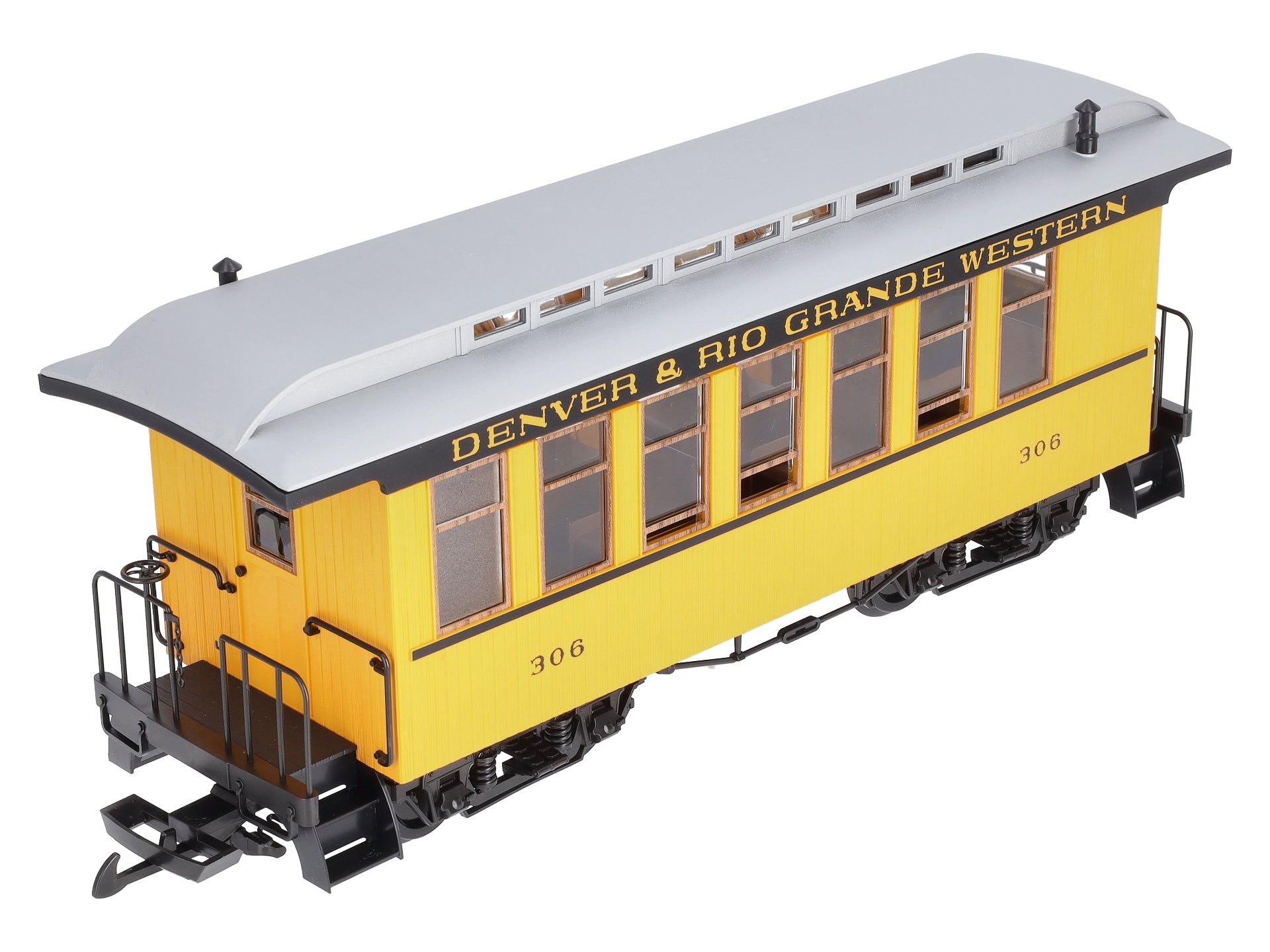 Piko 38600 G Denver & Rio Grande Western Wood Coach Yellow #331