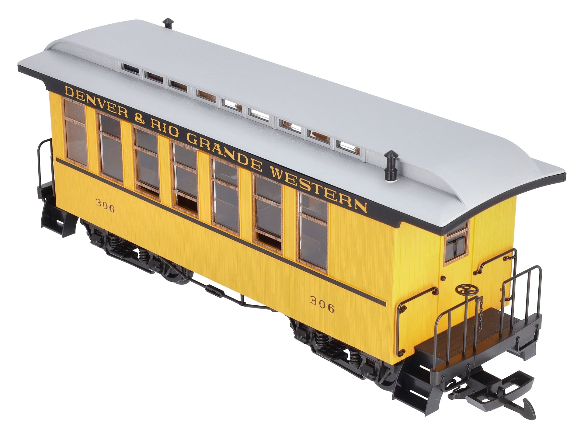 Piko 38600 G Denver & Rio Grande Western Wood Coach Yellow #331