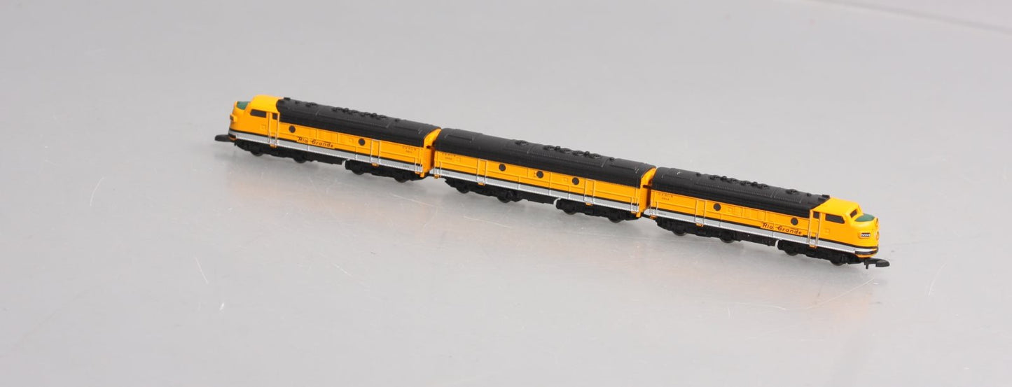 Marklin 88198 Z D&RGW EMD F7 A-B-A Diesel-Electric Locomotive Set (Set of 3)