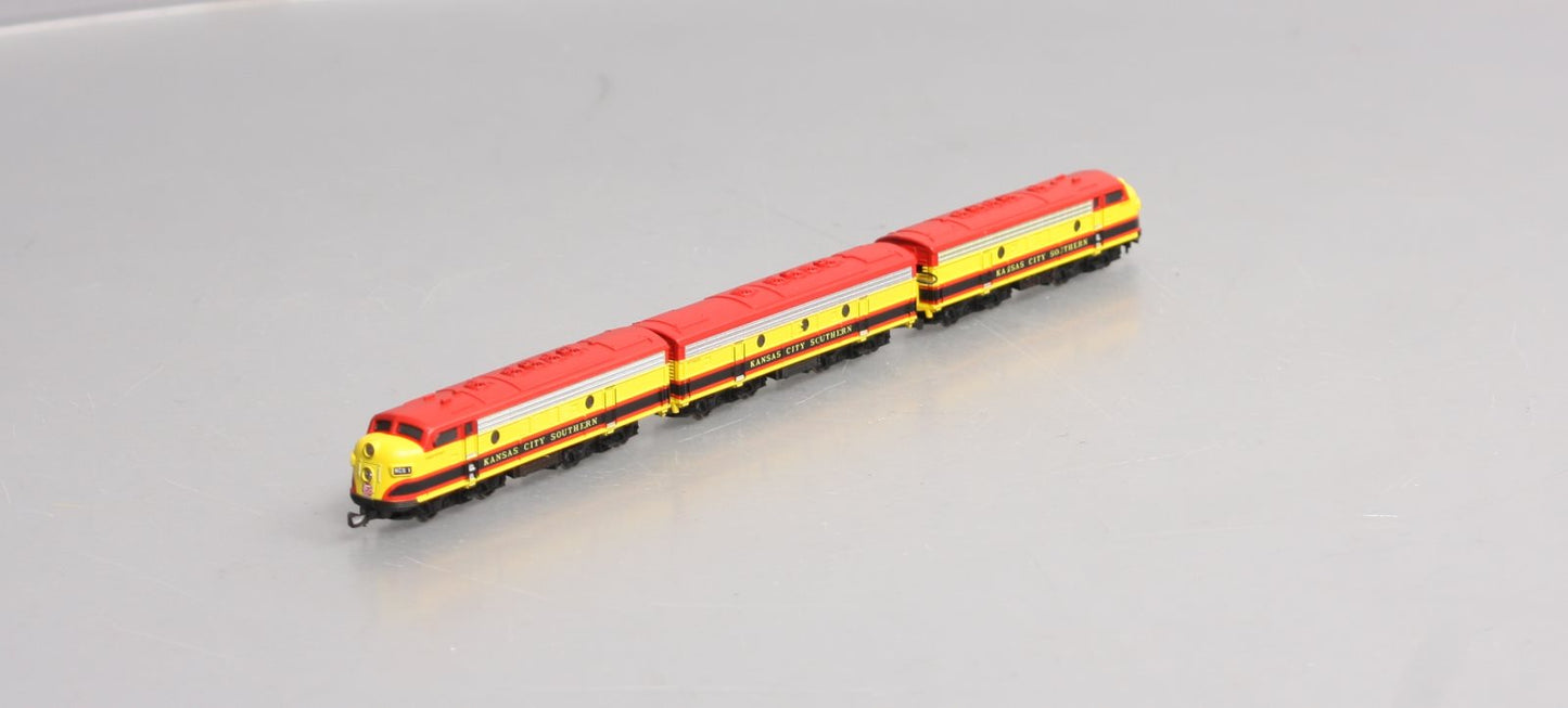 Marklin 88199 Z Kansas City Southern F7 A-B-A Diesel Locomotive Set (Set of 3)