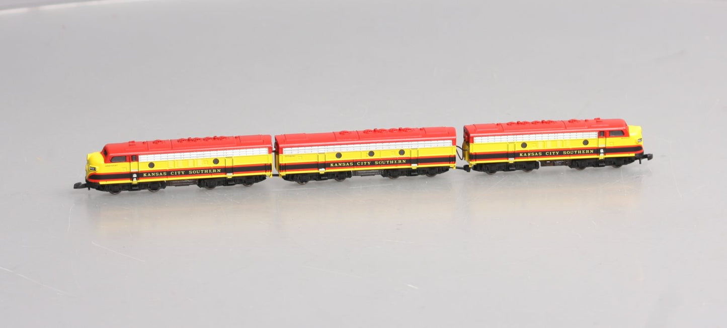 Marklin 88199 Z Kansas City Southern F7 A-B-A Diesel Locomotive Set (Set of 3)