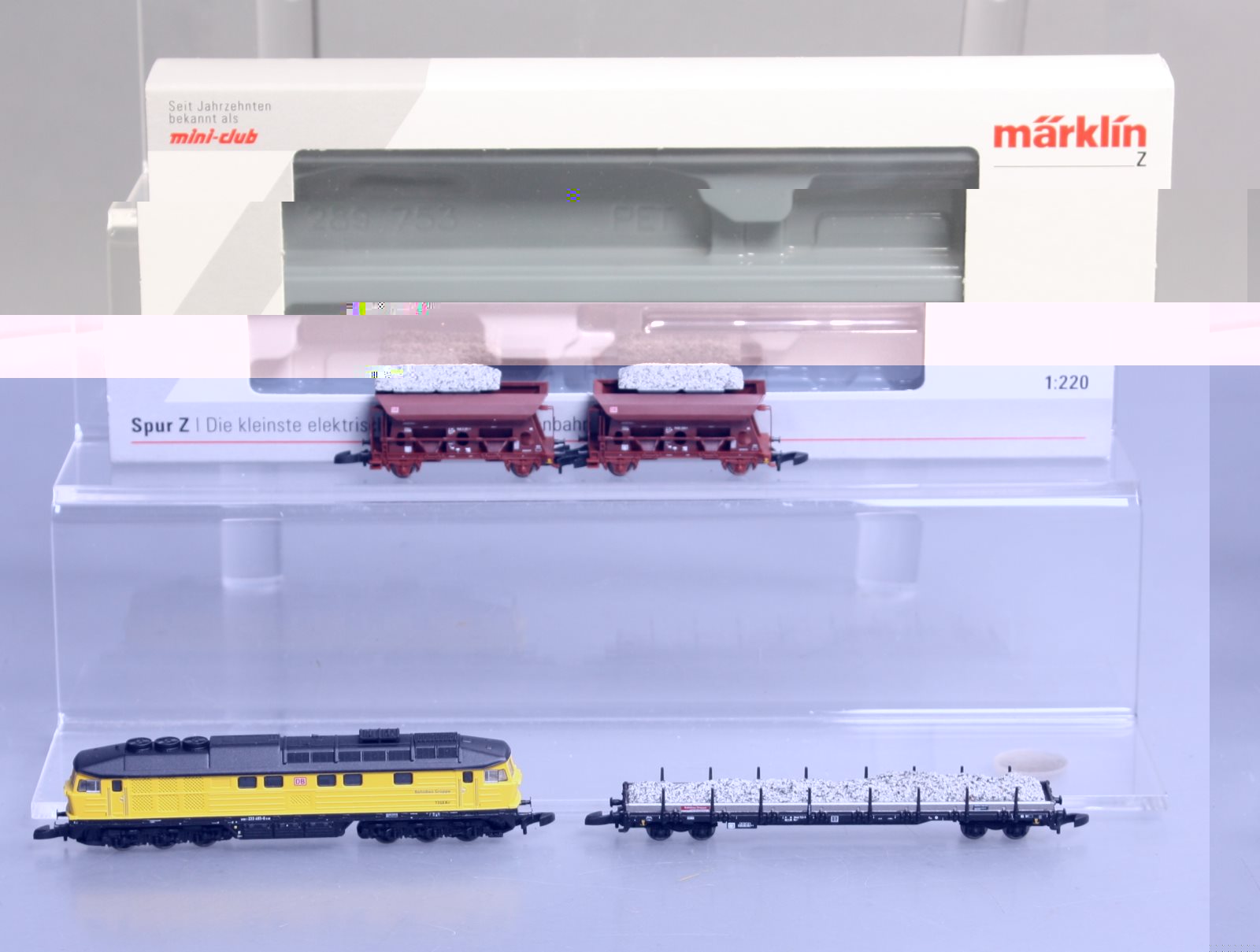 Marklin 81451 Z DB Construction Diesel Freight Train Set