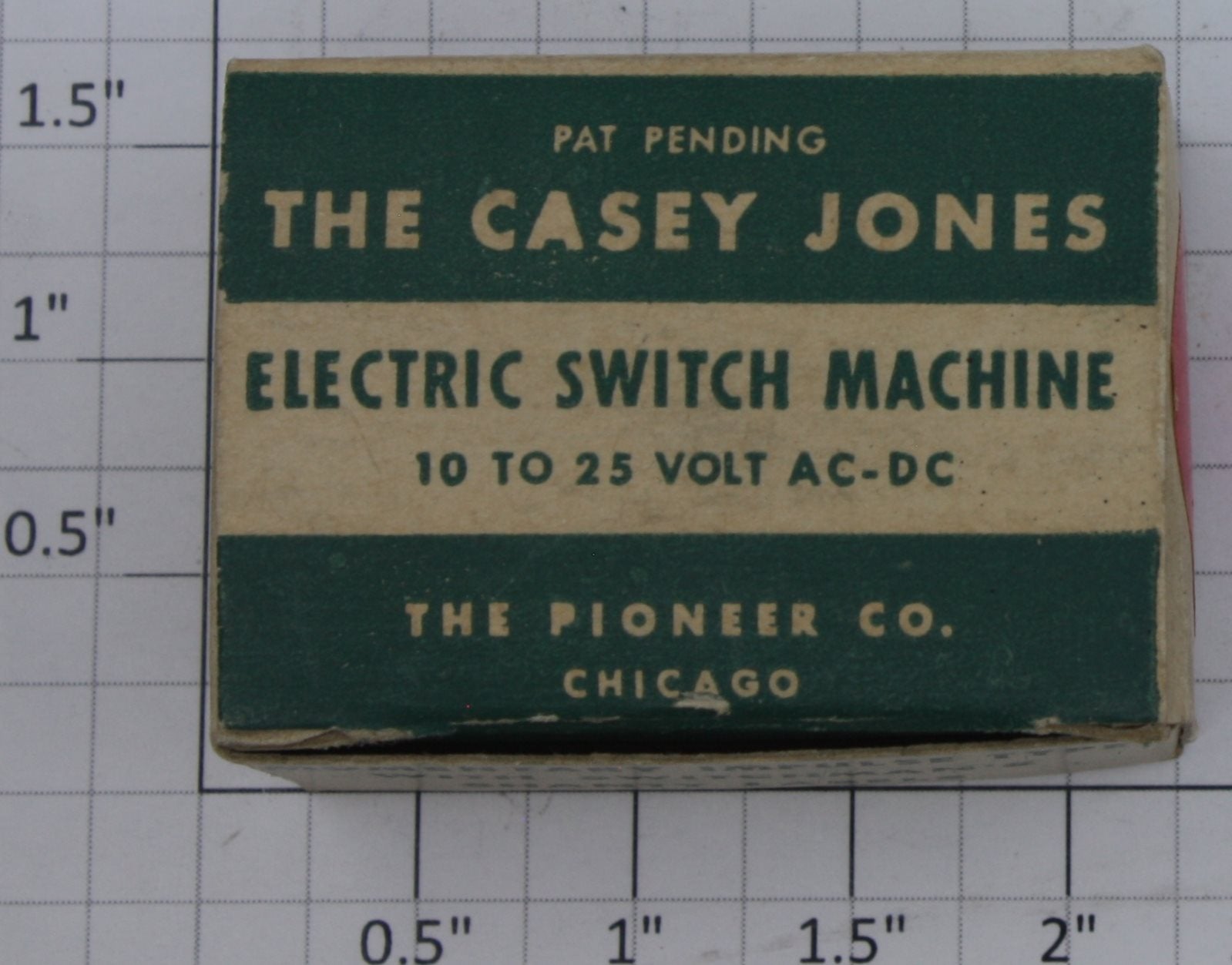 Pioneer Jet-100 Casey Jones Twin Coil Switch Machine in Separate Sale Box