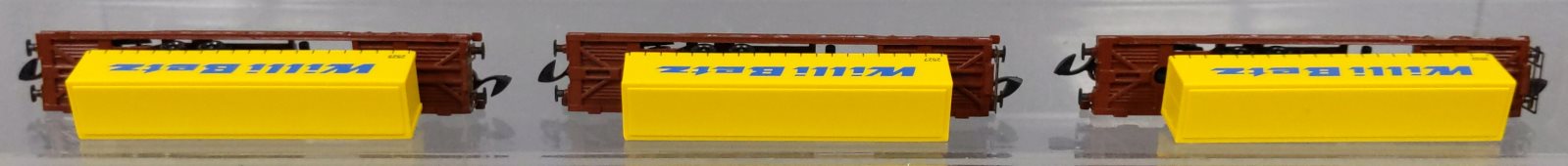 Marklin 82289 Z DB Schenker Rail Type Sdgkms 707 Deep Well Flat Set (Set of 3)
