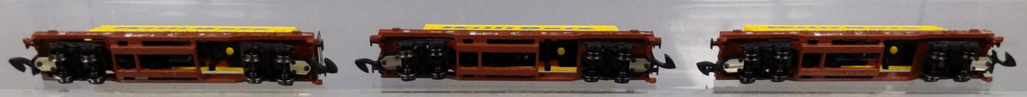 Marklin 82289 Z DB Schenker Rail Type Sdgkms 707 Deep Well Flat Set (Set of 3)