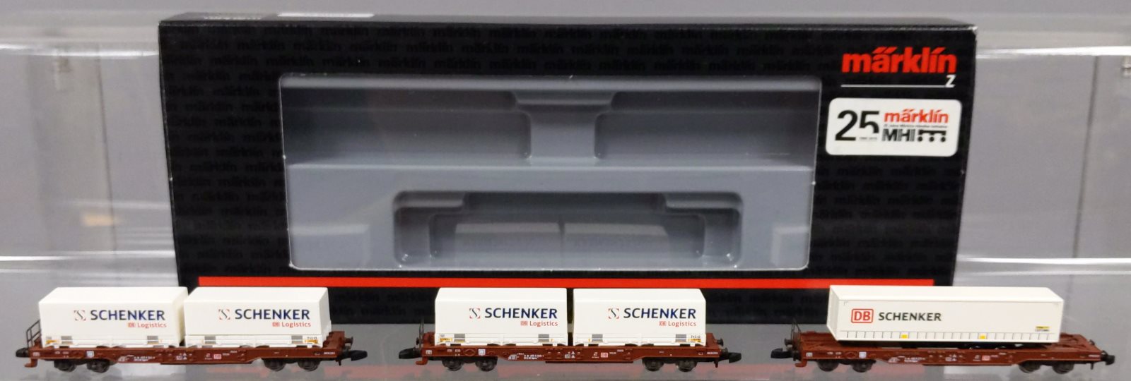 Marklin 82288 Z DB Schenker Rail Type Sdgkms 707 Flat Car Set (Set of 3)