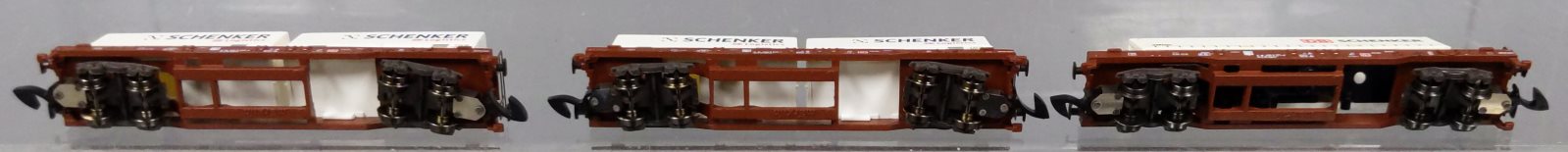 Marklin 82288 Z DB Schenker Rail Type Sdgkms 707 Flat Car Set (Set of 3)