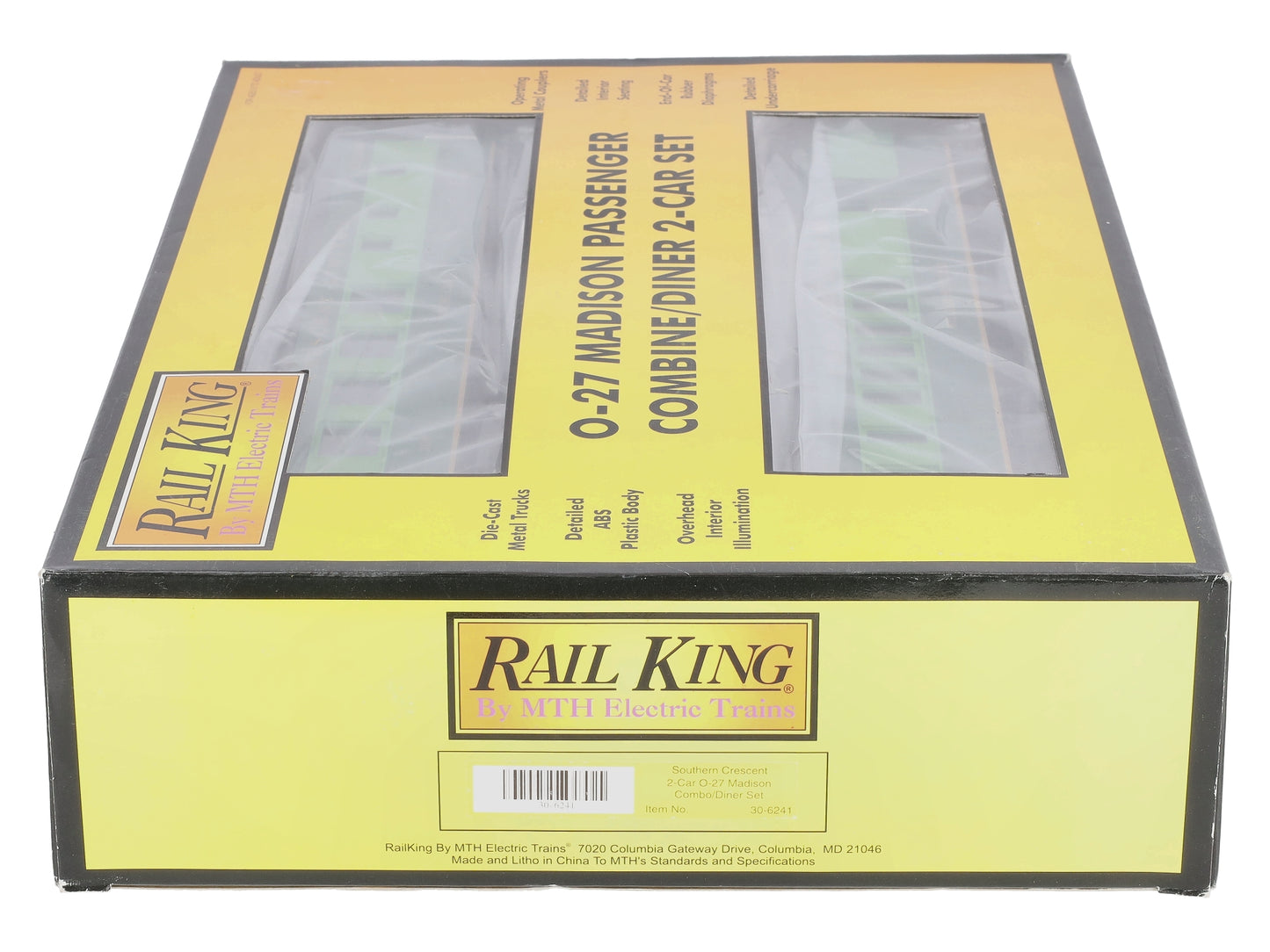 MTH 30-6241 O Southern Crescent Madison Passenger Car Set (Set of 2) LN/Box
