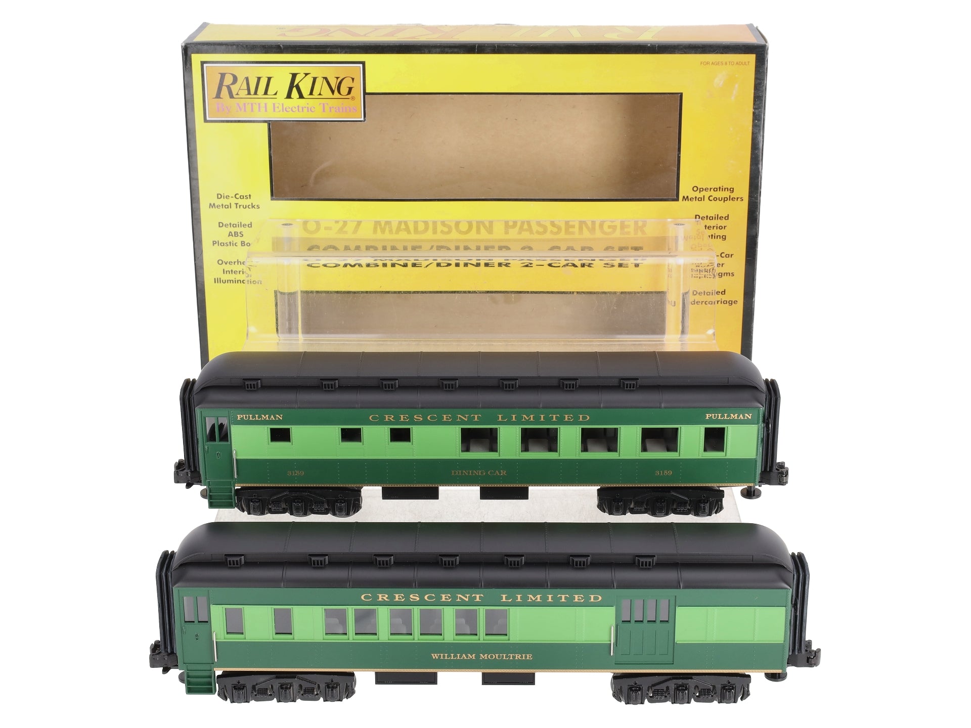 MTH 30-6241 O Southern Crescent Madison Passenger Car Set (Set of 2) LN/Box