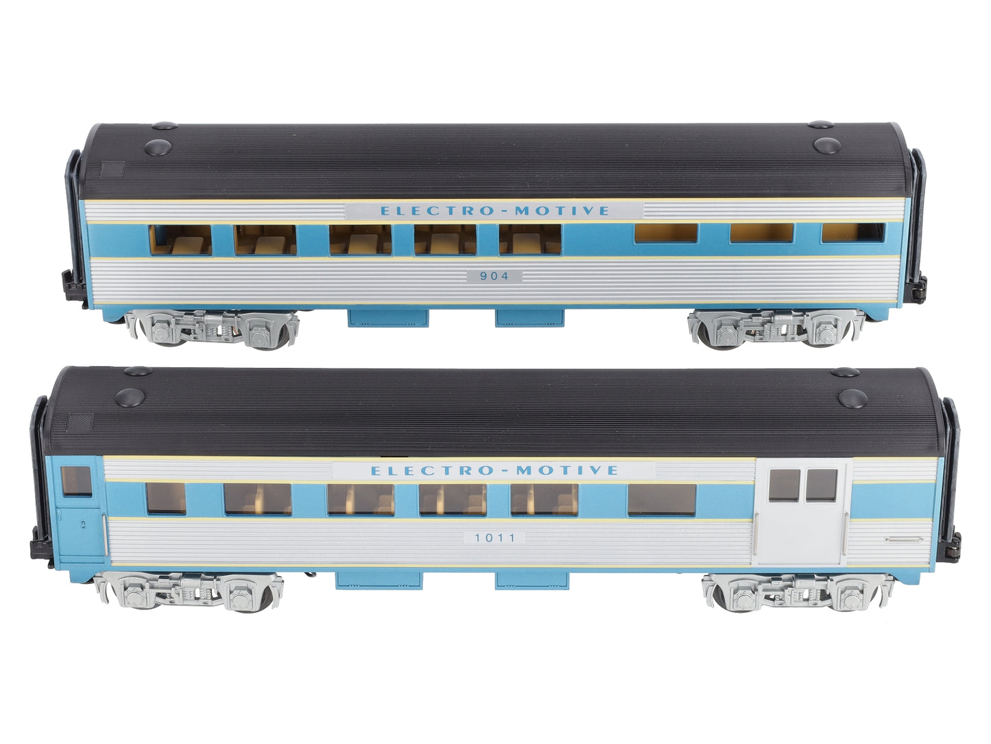 MTH 30-6128 O EMD O-27 Streamlined Combo/Diner Set (Set of 2) NIB