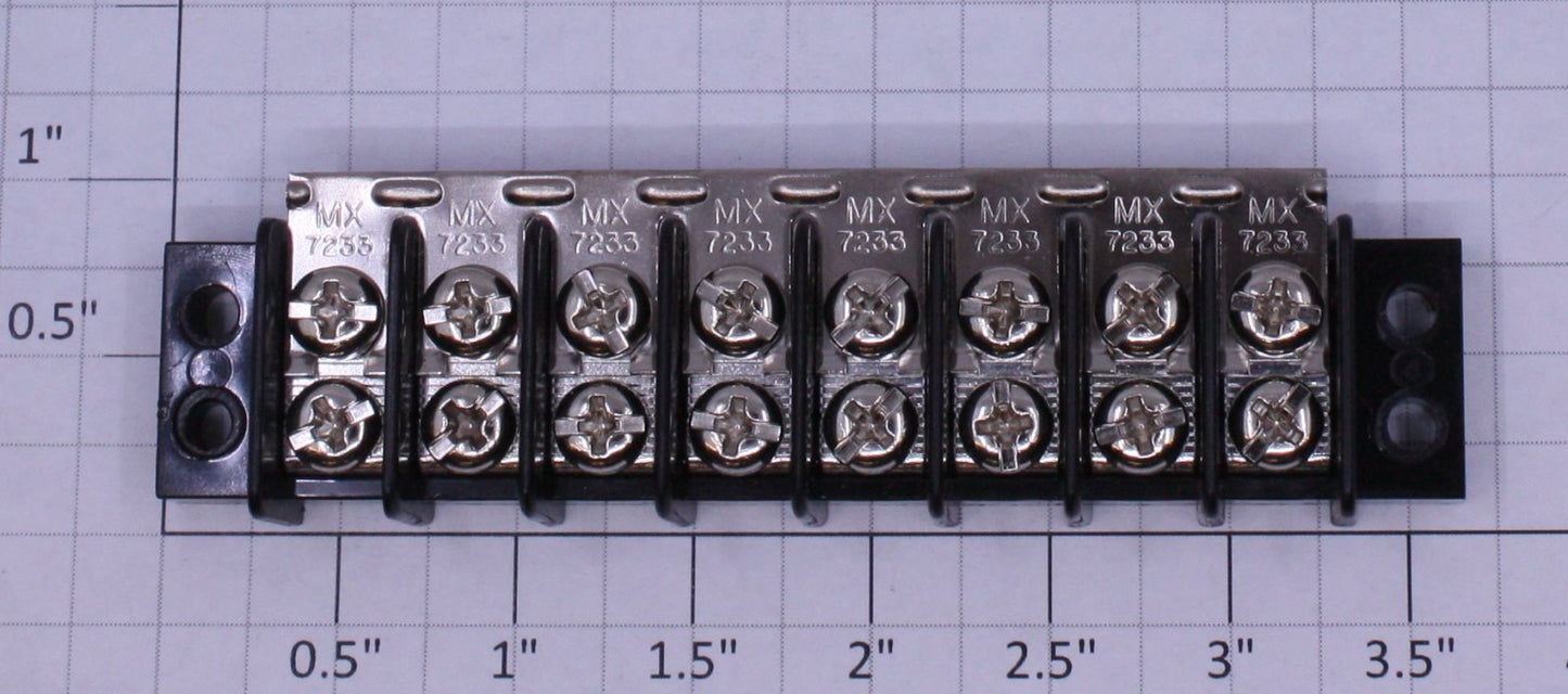 Acme 20-8  8-Position Dual Row Screw Terminal Block with Jumpers