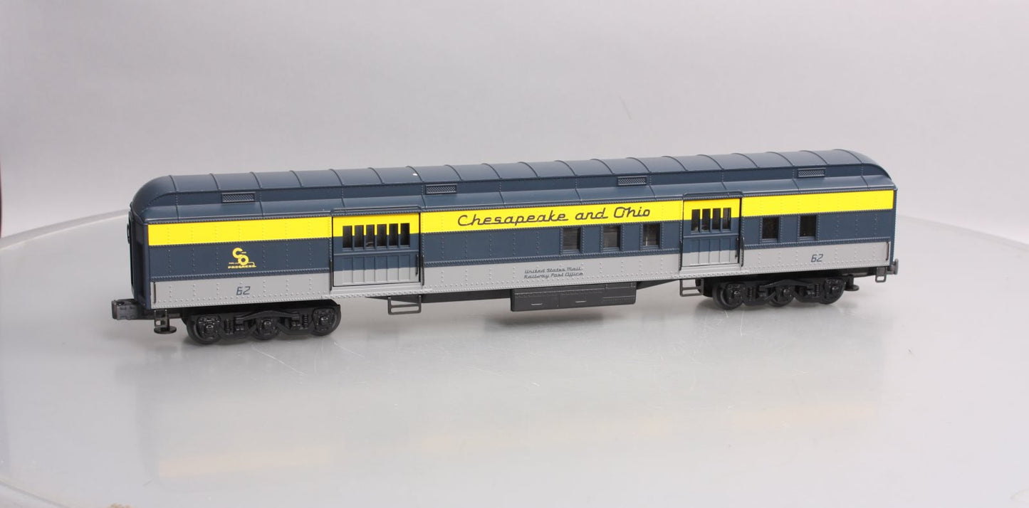 K-Line K4415-0062 O Chesapeake & Ohio U.S. Mail Heavyweight 18" RPO Car #62