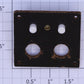 Acme 498X O Gauge Flush Mount Switch Control Panel without Bulb Sockets