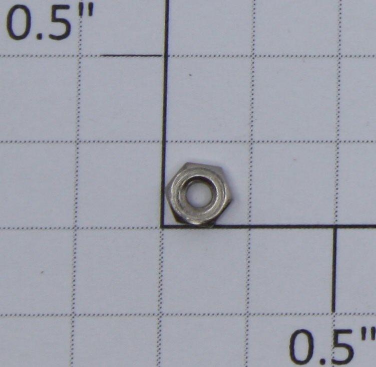 Lionel 2-56 Nickel #2-56 X 3/16" Hex Nut