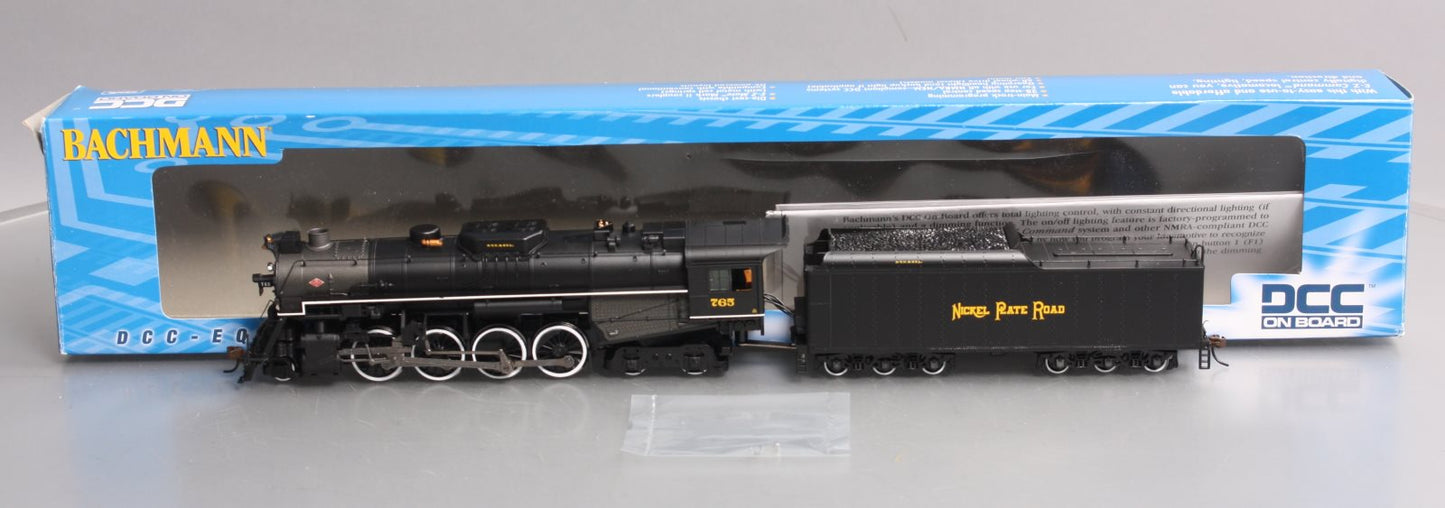 Bachmann 50906 HO Nickel Plate 2-8-4 Berkshire Tender w/DCC Steam Loco #765
