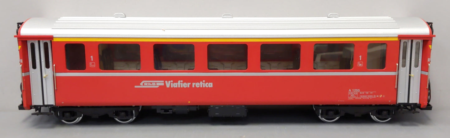 LGB 34670 G RhB 1st Class Red Passenger Car w/Metal Wheels #A1255