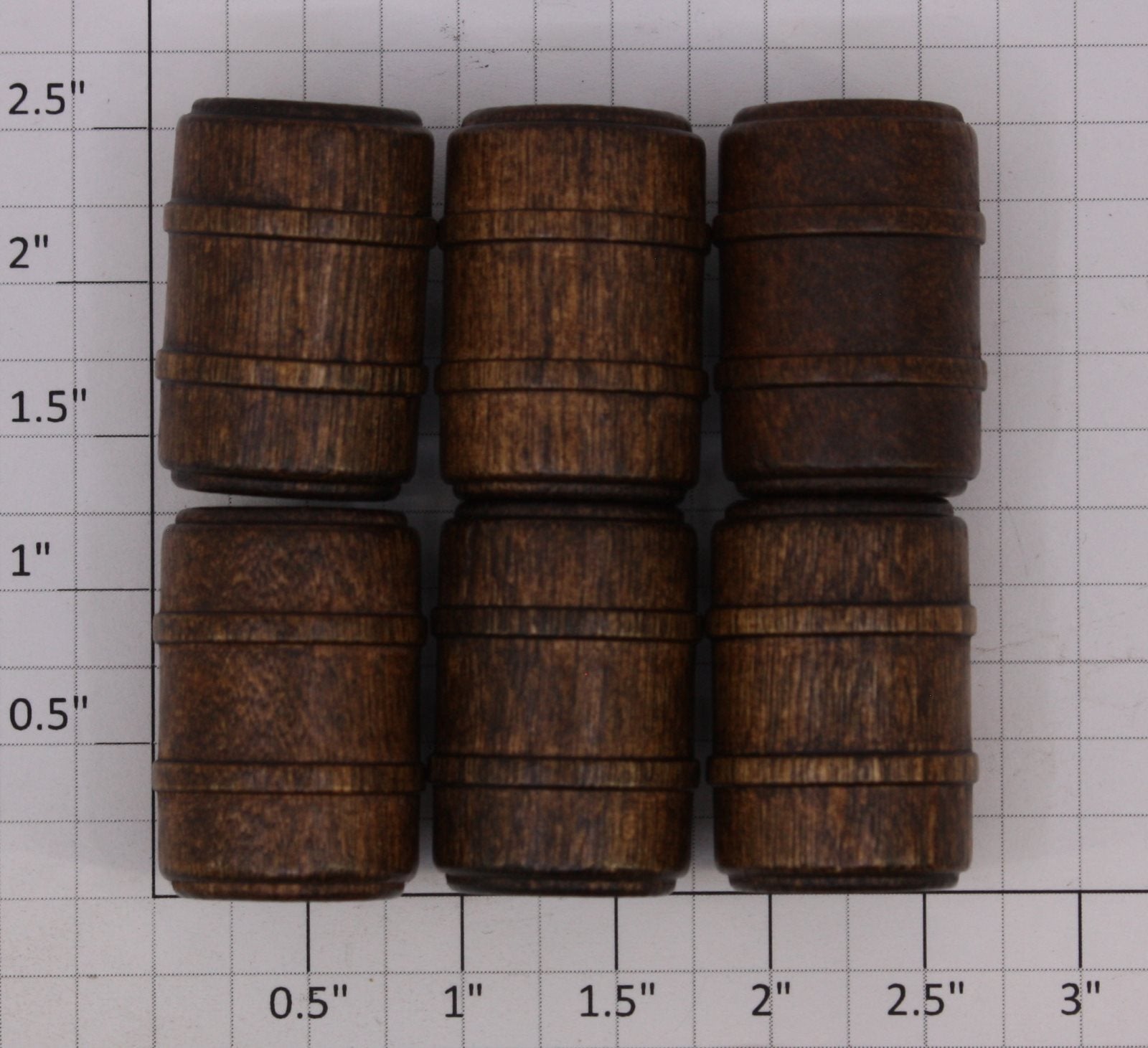 Lionel 362-78X O Gauge Stained Barrels (Pack of 6)