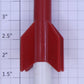 Lionel 6650-80 Red over White Minuteman Rocket Missile with Blue Tip