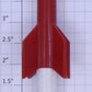 Lionel 6650-80 Red over White Minuteman Rocket Missile with Blue Tip