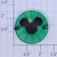 Lionel 12965-37 Green Mickey Mouse Ears Beacon Top Lens