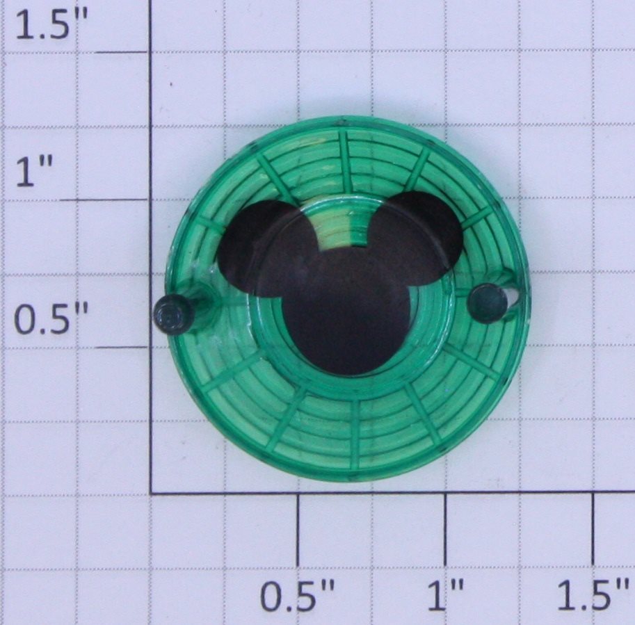 Lionel 12965-37 Green Mickey Mouse Ears Beacon Top Lens