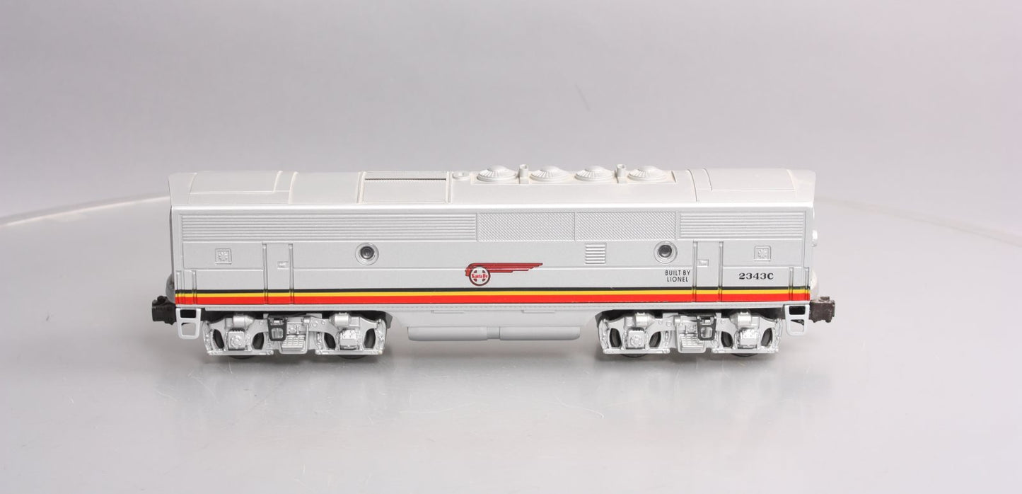 Lionel 6-18129 O Gauge Santa Fe F3 Non-Pwd B-Unit Diesel Locomotive #2343C LN/Box