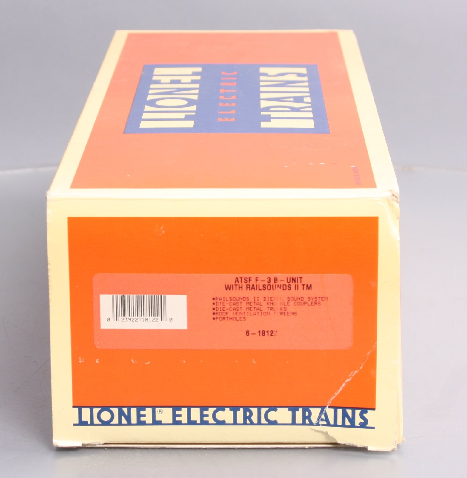 Lionel 6-18129 O Gauge Santa Fe F3 Non-Pwd B-Unit Diesel Locomotive #2343C LN/Box