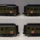 MTH 30-69255 O U.S. Army 60' Madison Passenger Car Set (Set of 4)
