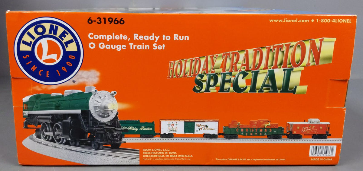 Lionel 6-31966 Holiday Tradition Special O Gauge Steam Train Set LN/Box