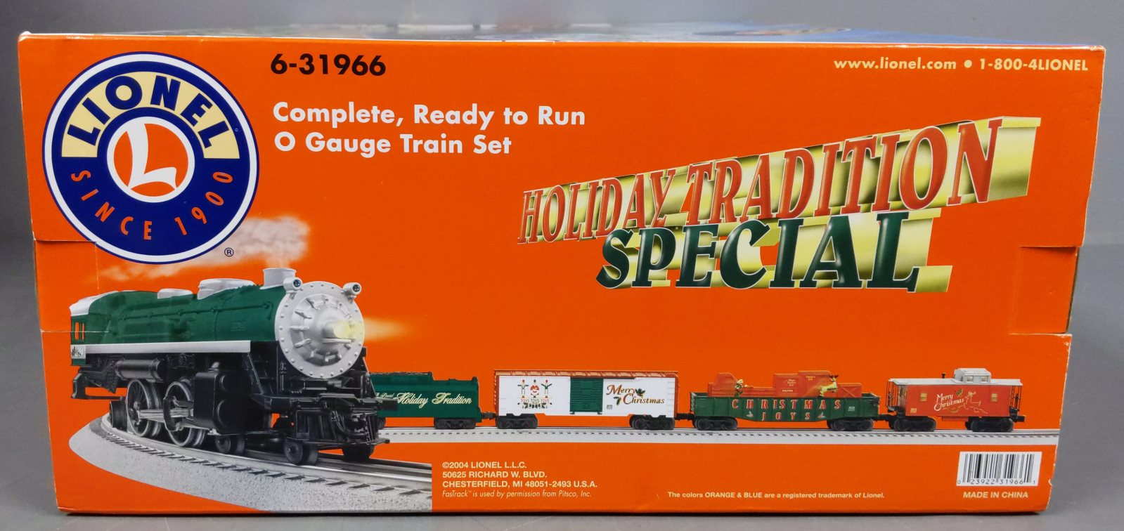Lionel 6-31966 Holiday Tradition Special O Gauge Steam Train Set LN/Box