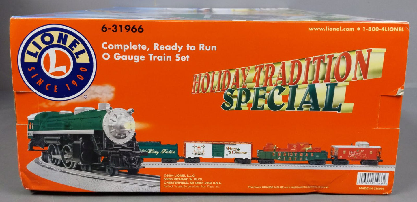 Lionel 6-31966 Holiday Tradition Special O Gauge Steam Train Set LN/Box