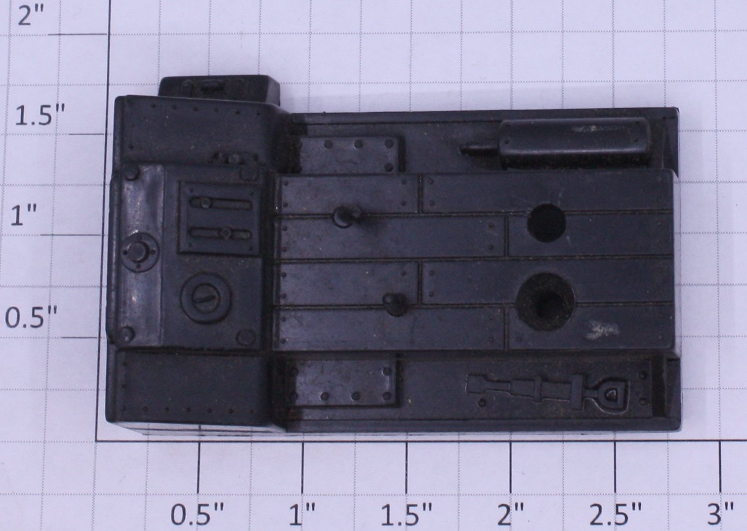 Lionel 69-70 Black Gang Car Cover without Logo - Damaged
