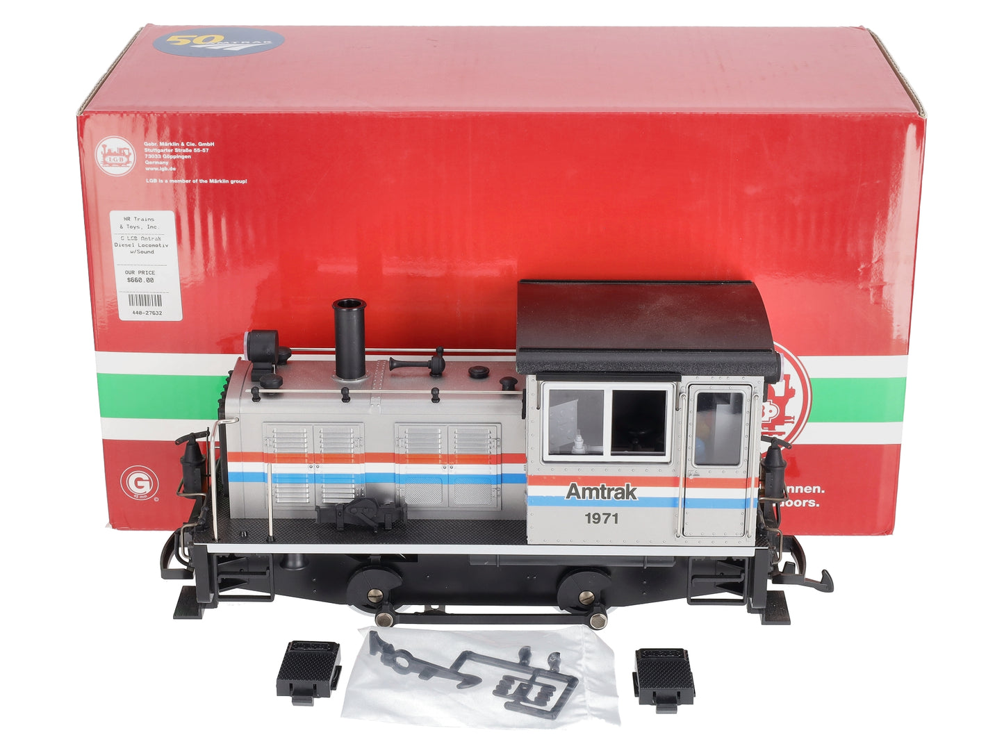 LGB 27632 G Amtrak 50th Anniversary Diesel Locomotive #1971