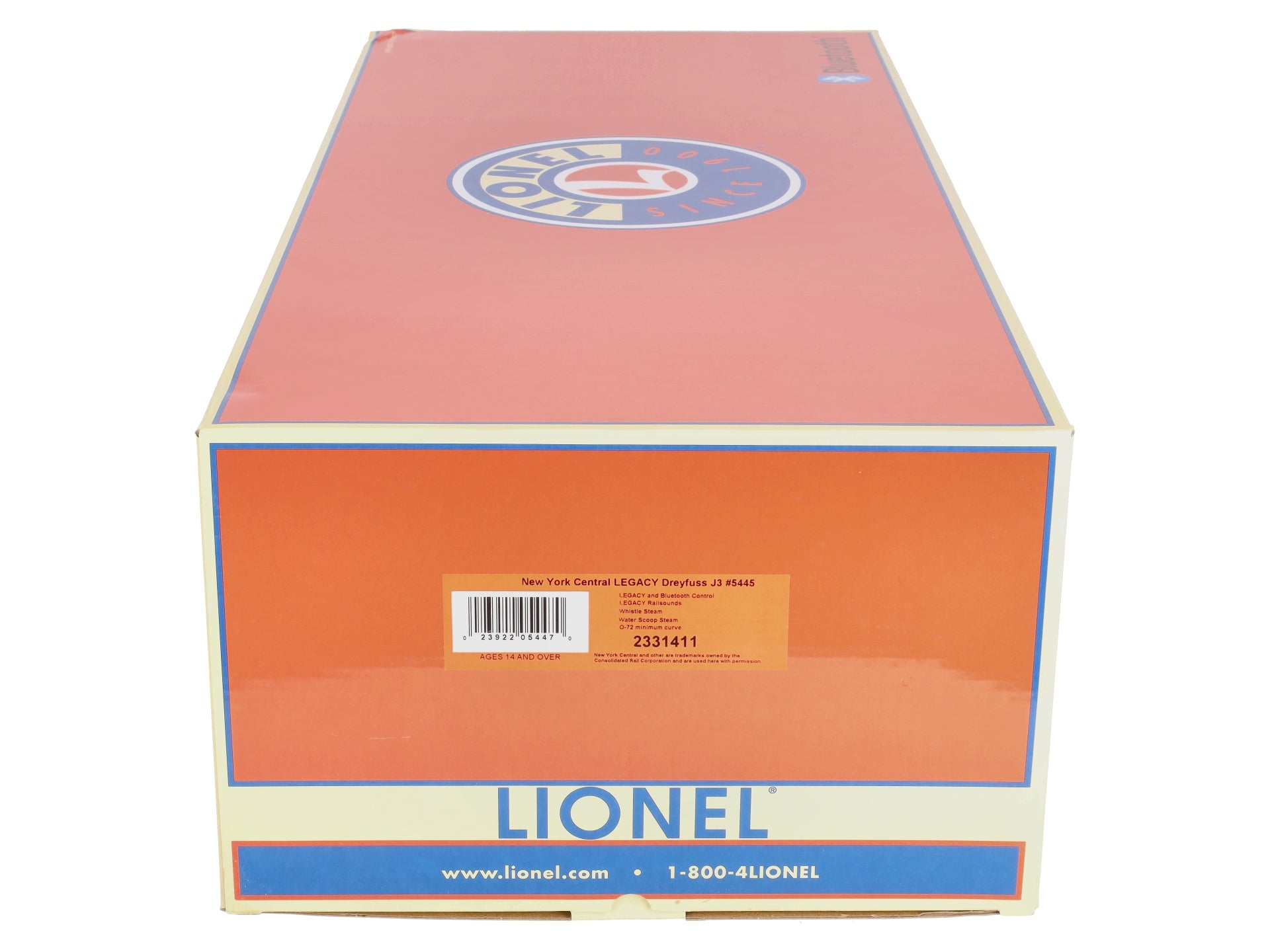 Lionel 2331411 O BTO NYC Dreyfuss J3 Hudson #5445 Steam Loco/LCS