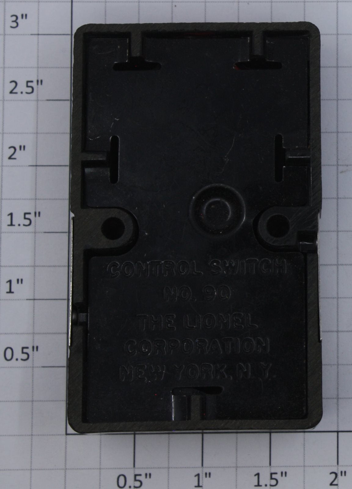 Lionel 90C O Gauge Accessory Control Switch with Aluminum Plate