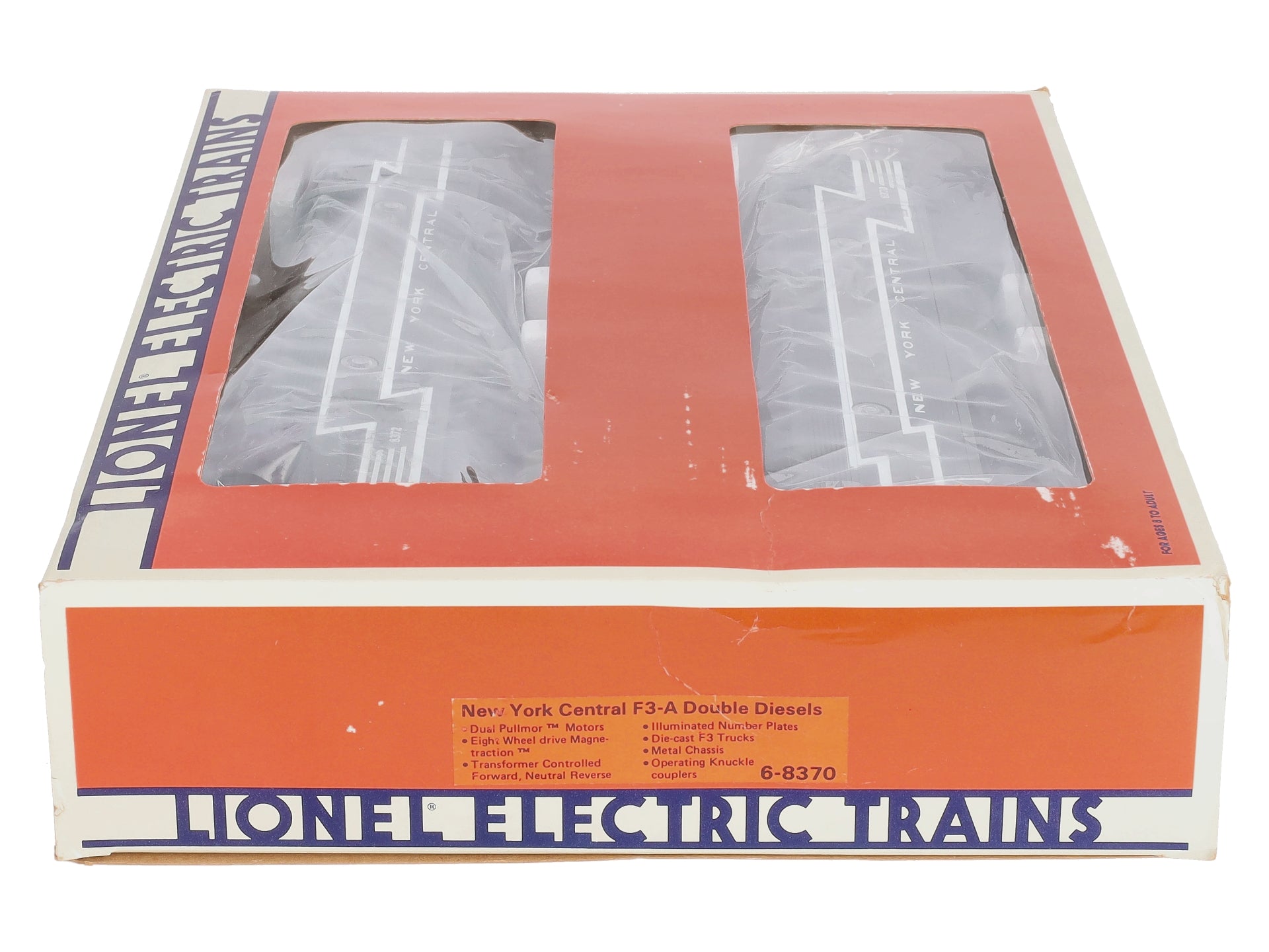 Lionel 6-8370 O Gauge New York Central F3 AA Diesel Locomotives #8372/#8370 EX/Box