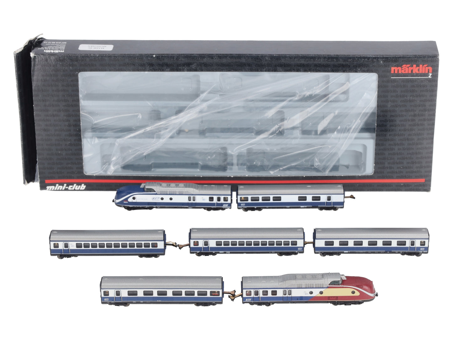 Marklin 88735 Z "Blue Star Train" Class 601 Z Gauge Diesel Passenger Train Set