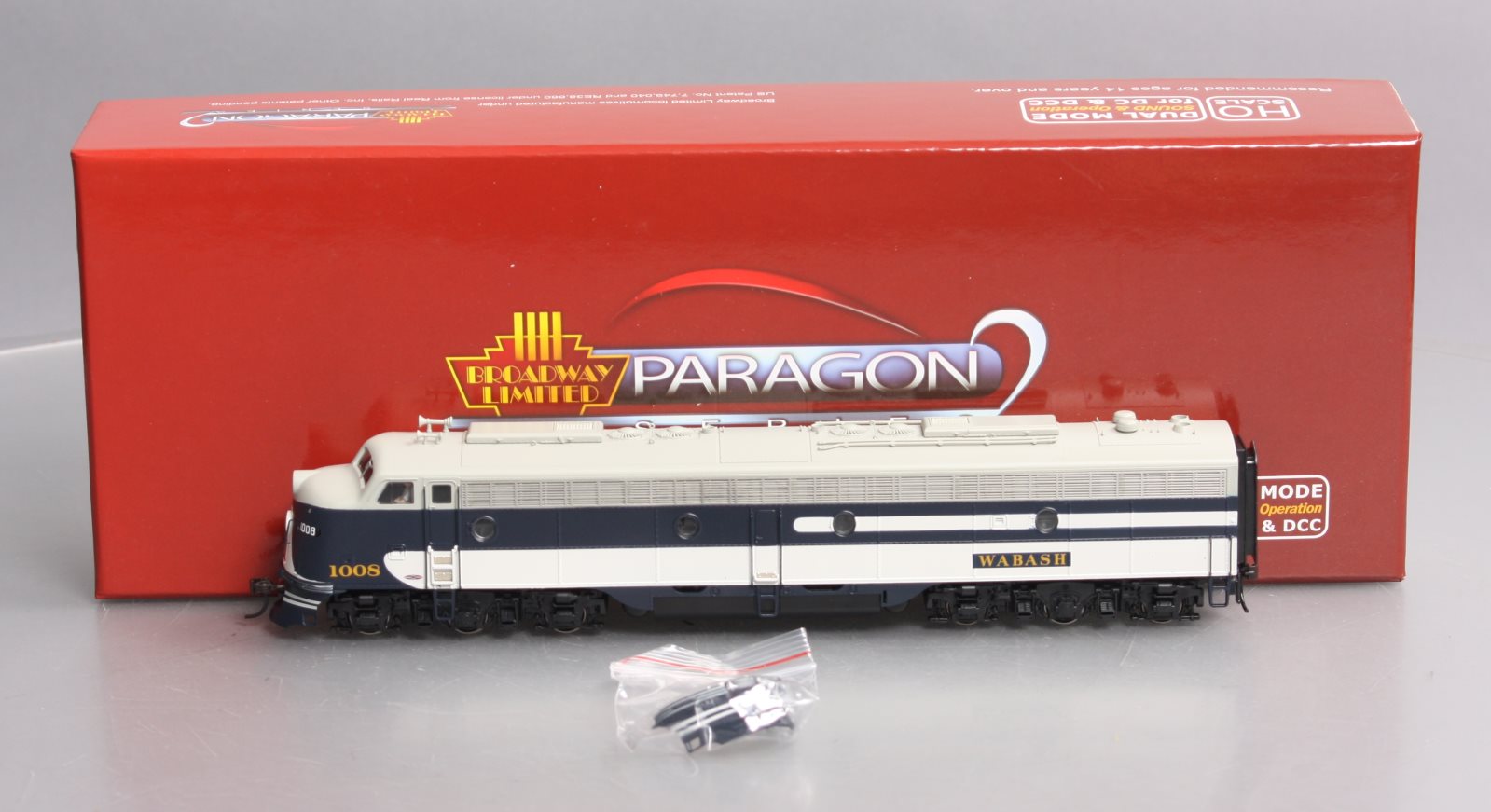 Broadway Limited 2758 HO Wabash EMD E8A with Sound& DCC Paragon2™ #1008