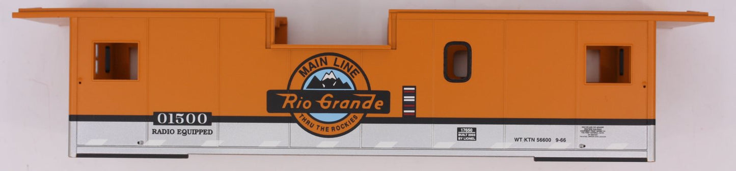 Lionel 17650-7 D&RGW E-V Caboose Shell #01500