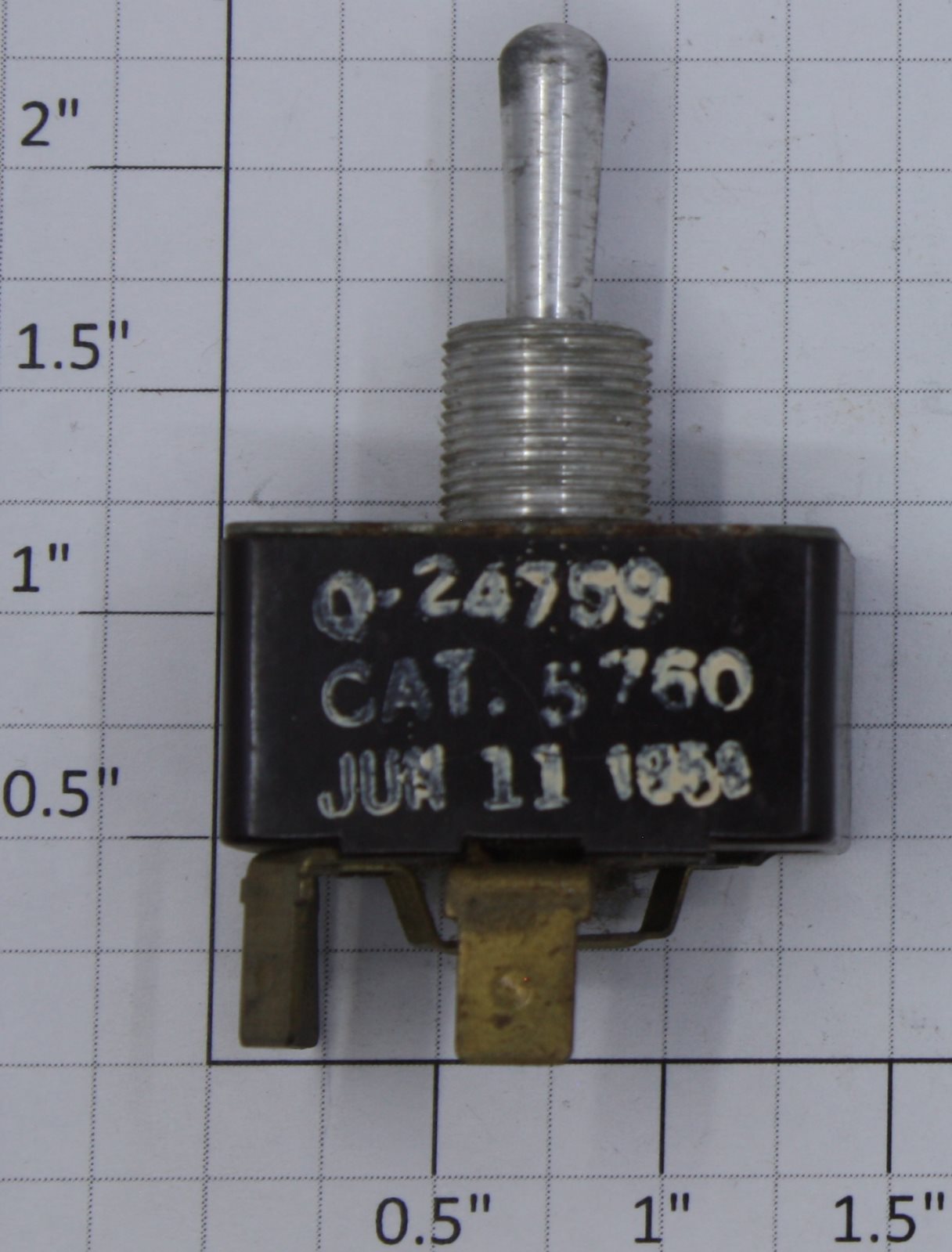 Leviton Q-24759 Vintage Heavy Duty On/Off/On Toggle Switch 15A @ 125VAC