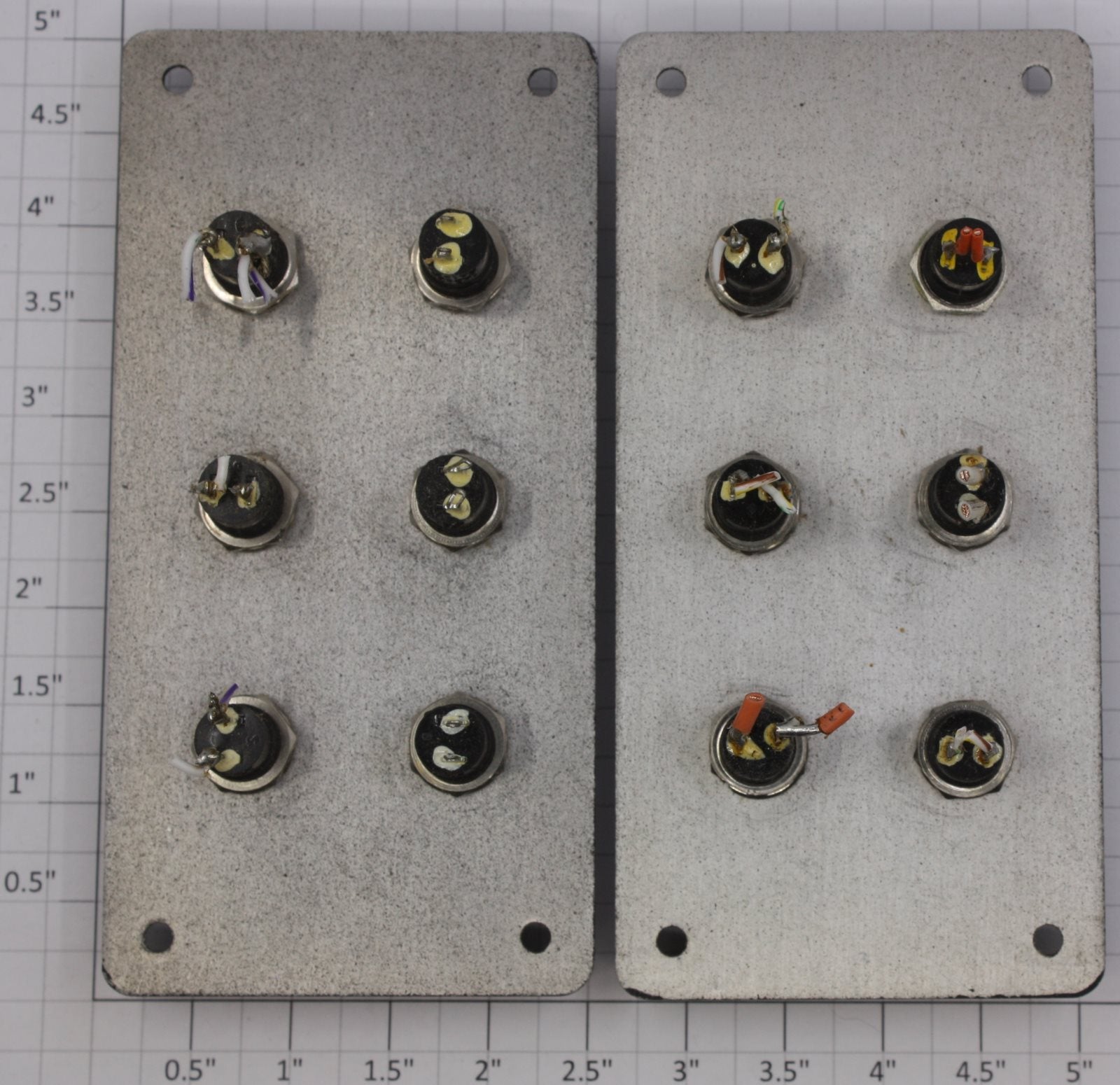 Acme 1008-01 Momentary Pushbutton 6 Switch Control Panels (Bag of 2)