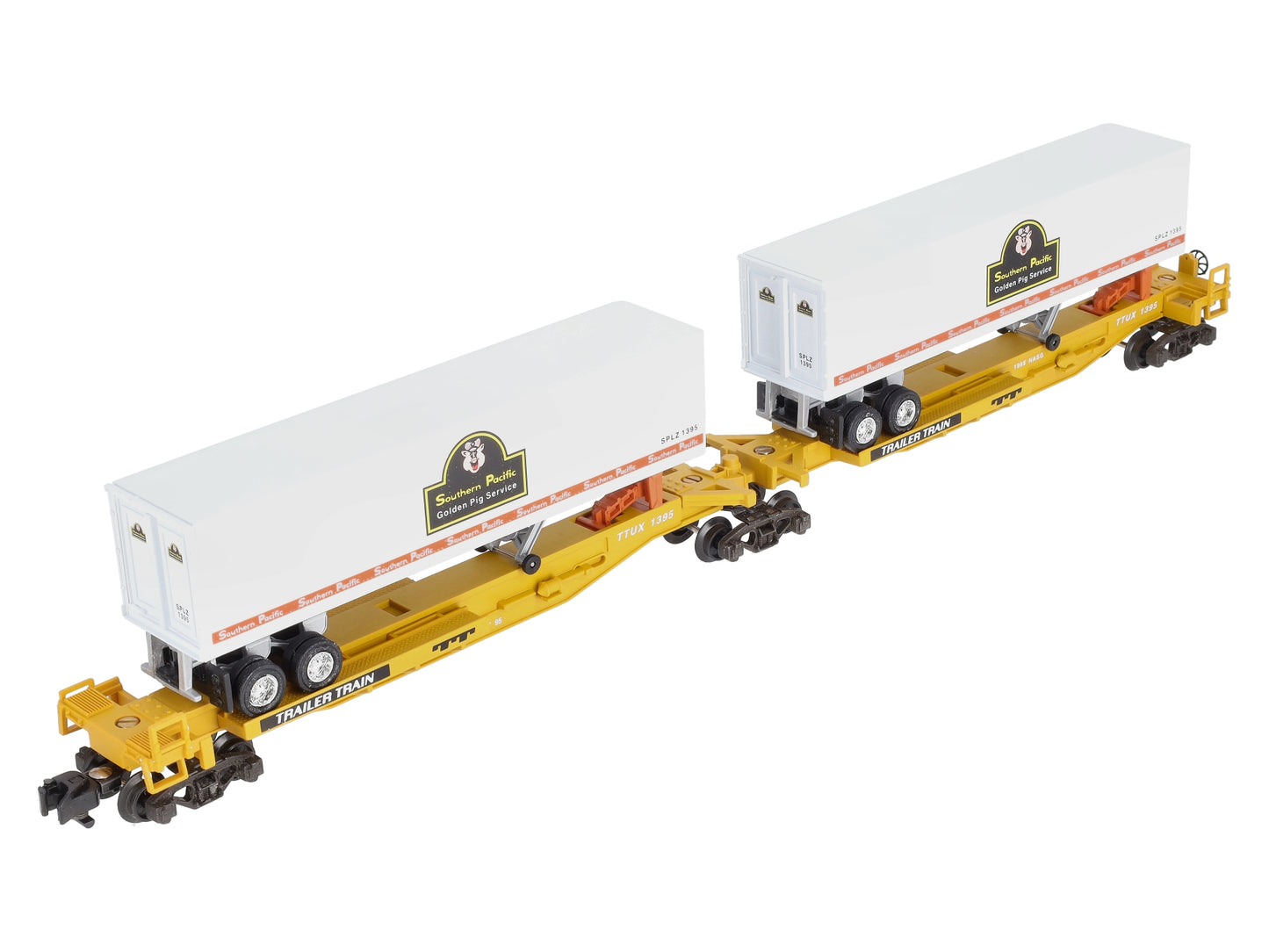 American Flyer 6-48493 S Scale Southern Pacific T.T.U.X Flatcar With Trailers NIB