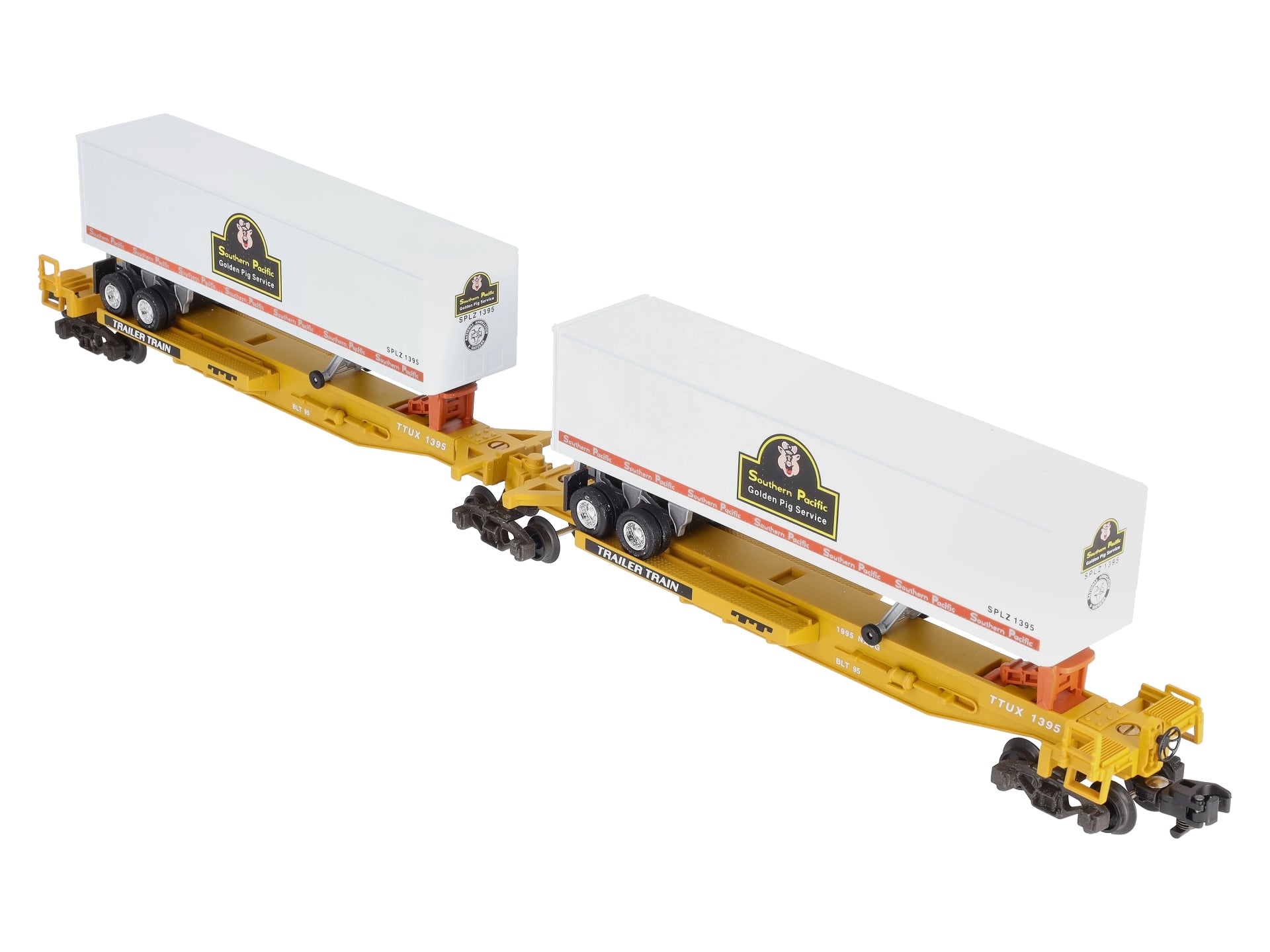 American Flyer 6-48493 S Scale Southern Pacific T.T.U.X Flatcar With Trailers NIB