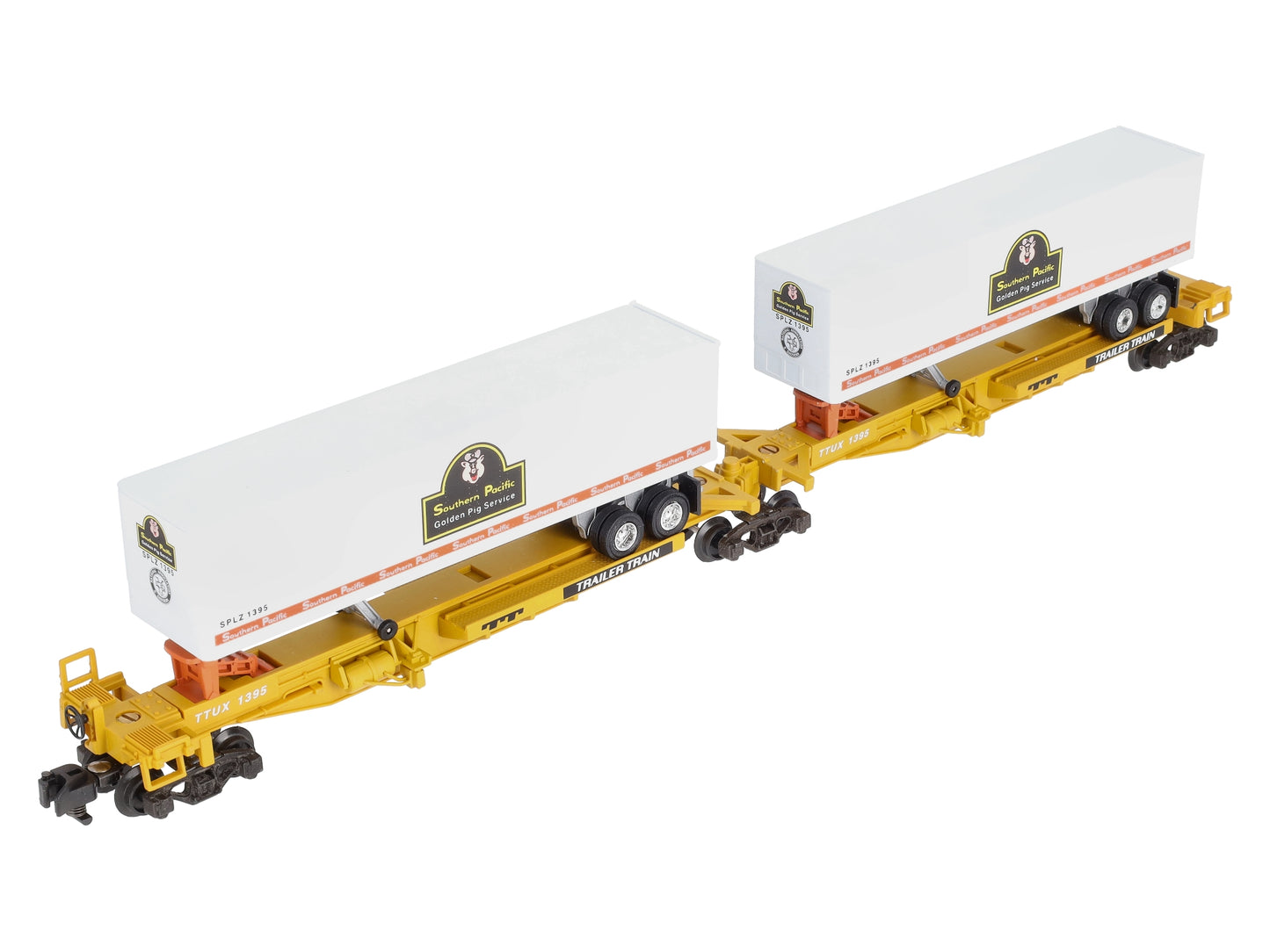 American Flyer 6-48493 S Scale Southern Pacific T.T.U.X Flatcar With Trailers NIB