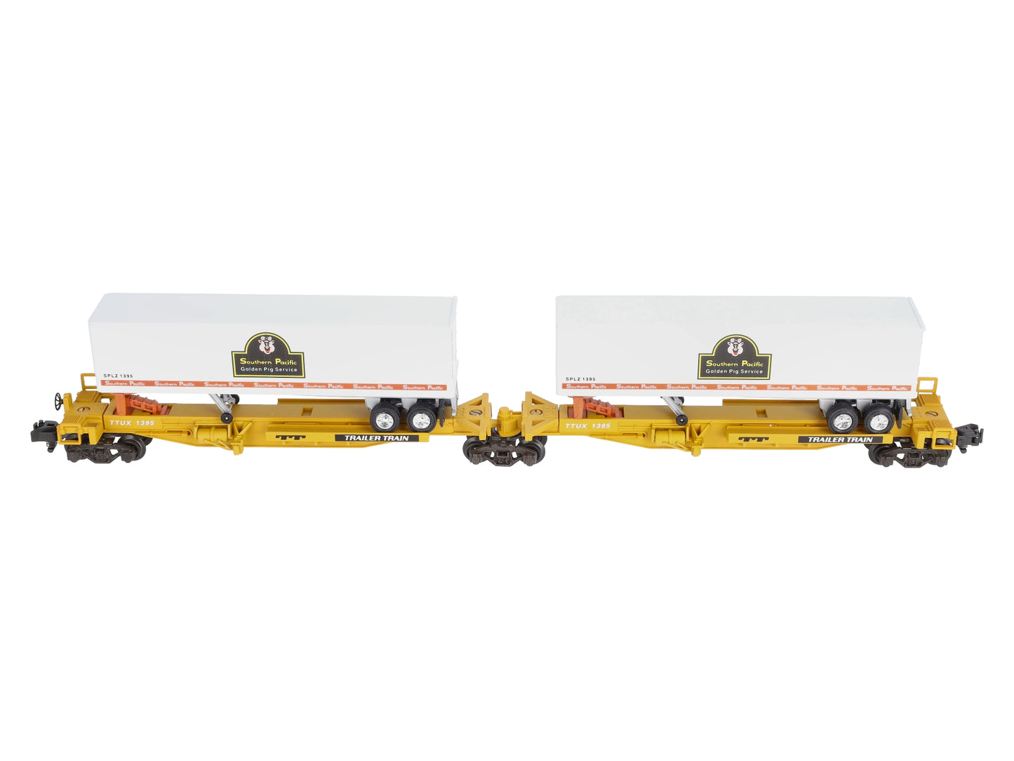 American Flyer 6-48493 S Scale Southern Pacific T.T.U.X Flatcar With Trailers NIB