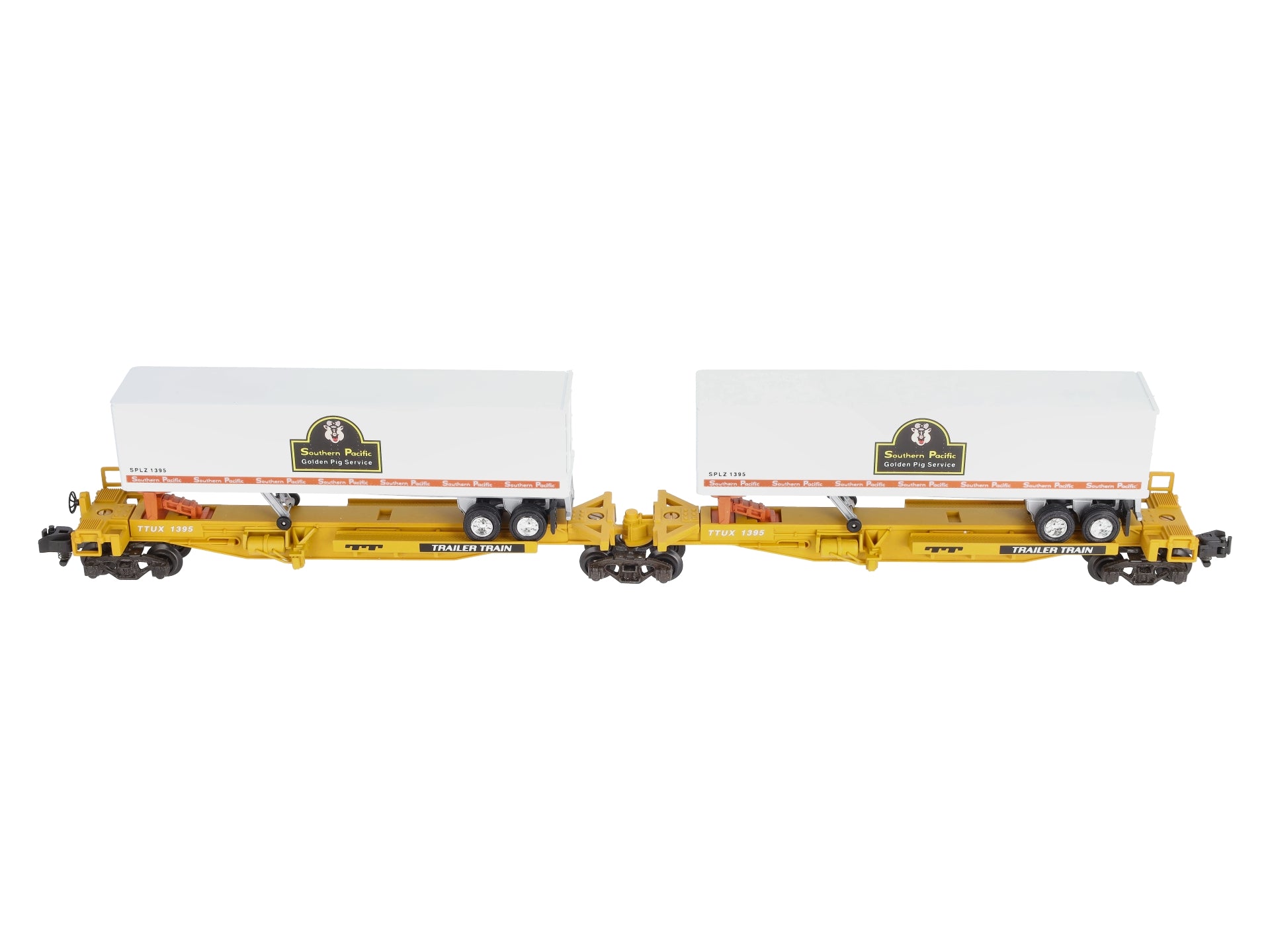 American Flyer 6-48493 S Scale Southern Pacific T.T.U.X Flatcar With Trailers NIB