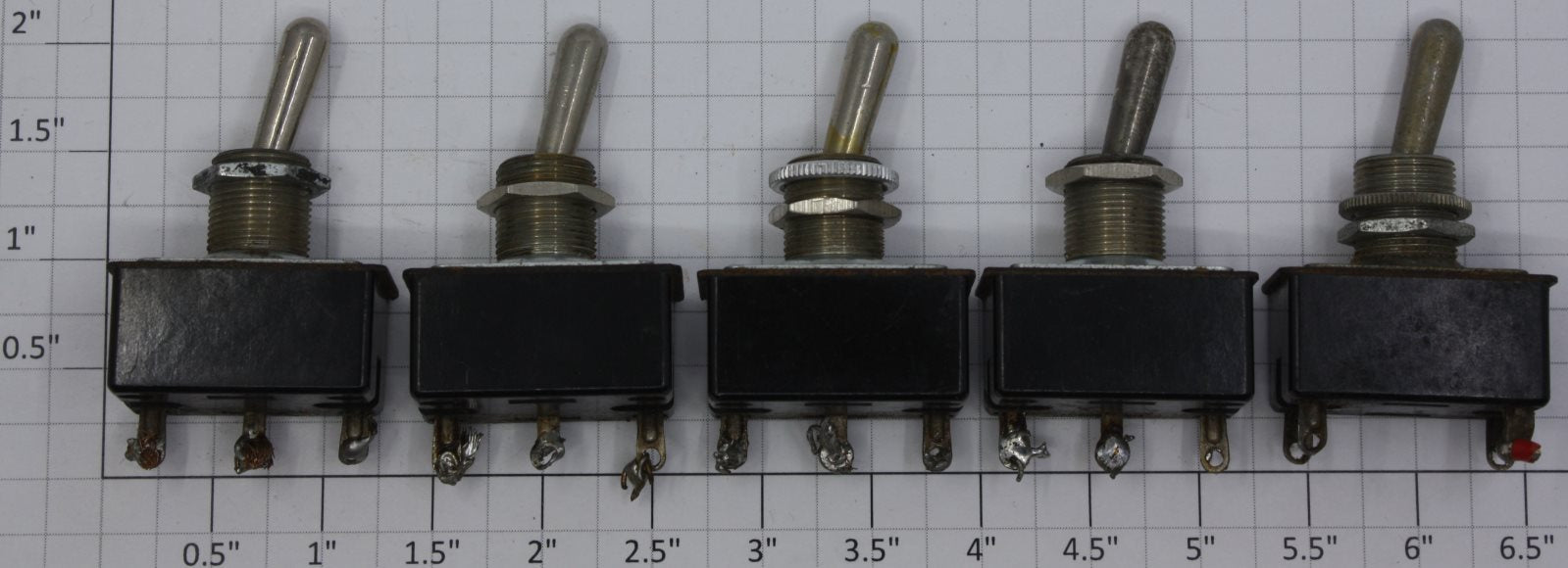 Acme 1001-02 SPDT Toggle Switch with Solder Terminals (Bag of 5)