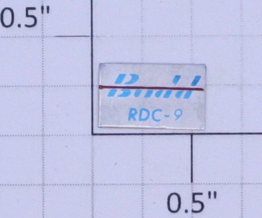 Lionel RDC-9 Budd Car Decal Sticker with Adhesive